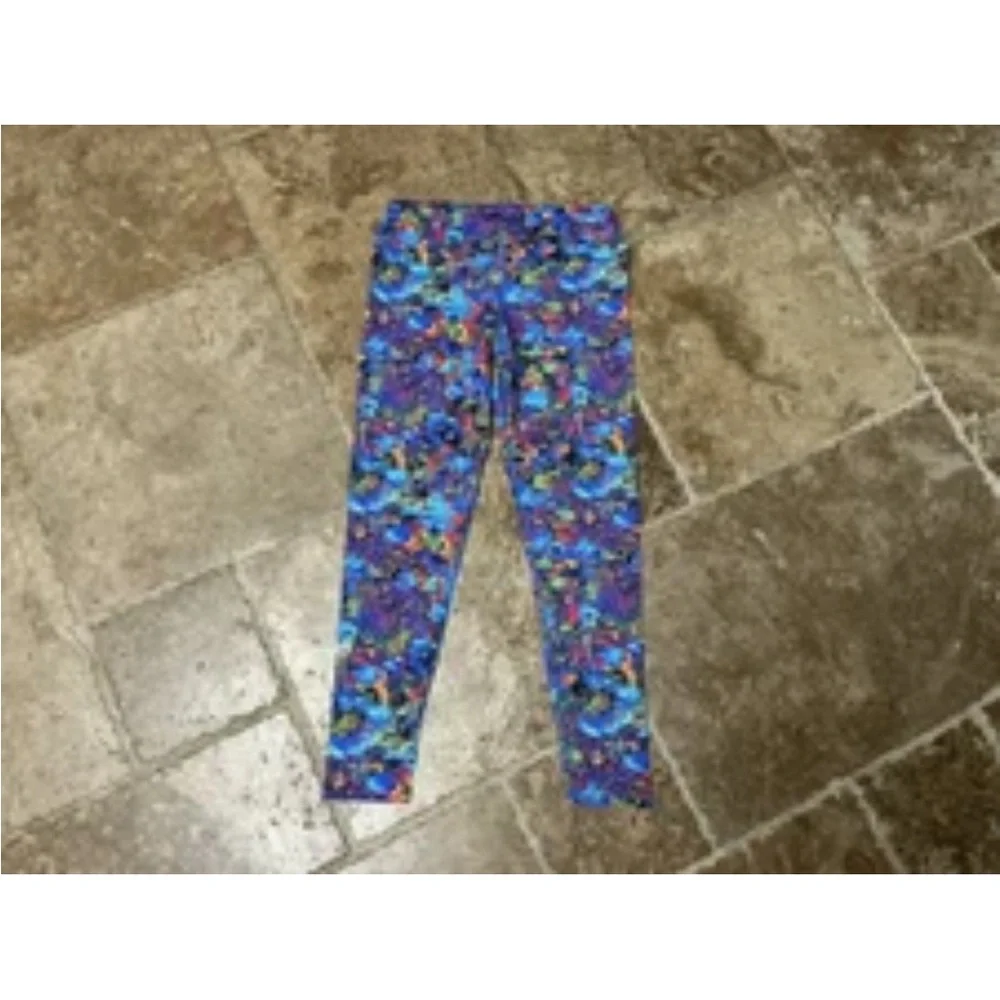 Dona Jo Vibrant Multicolor Women's Leggings - Picture 2 of 5